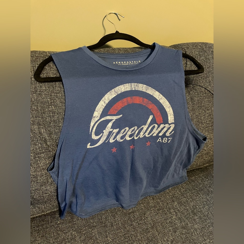 Aeropostale blue tank top; woman’s small